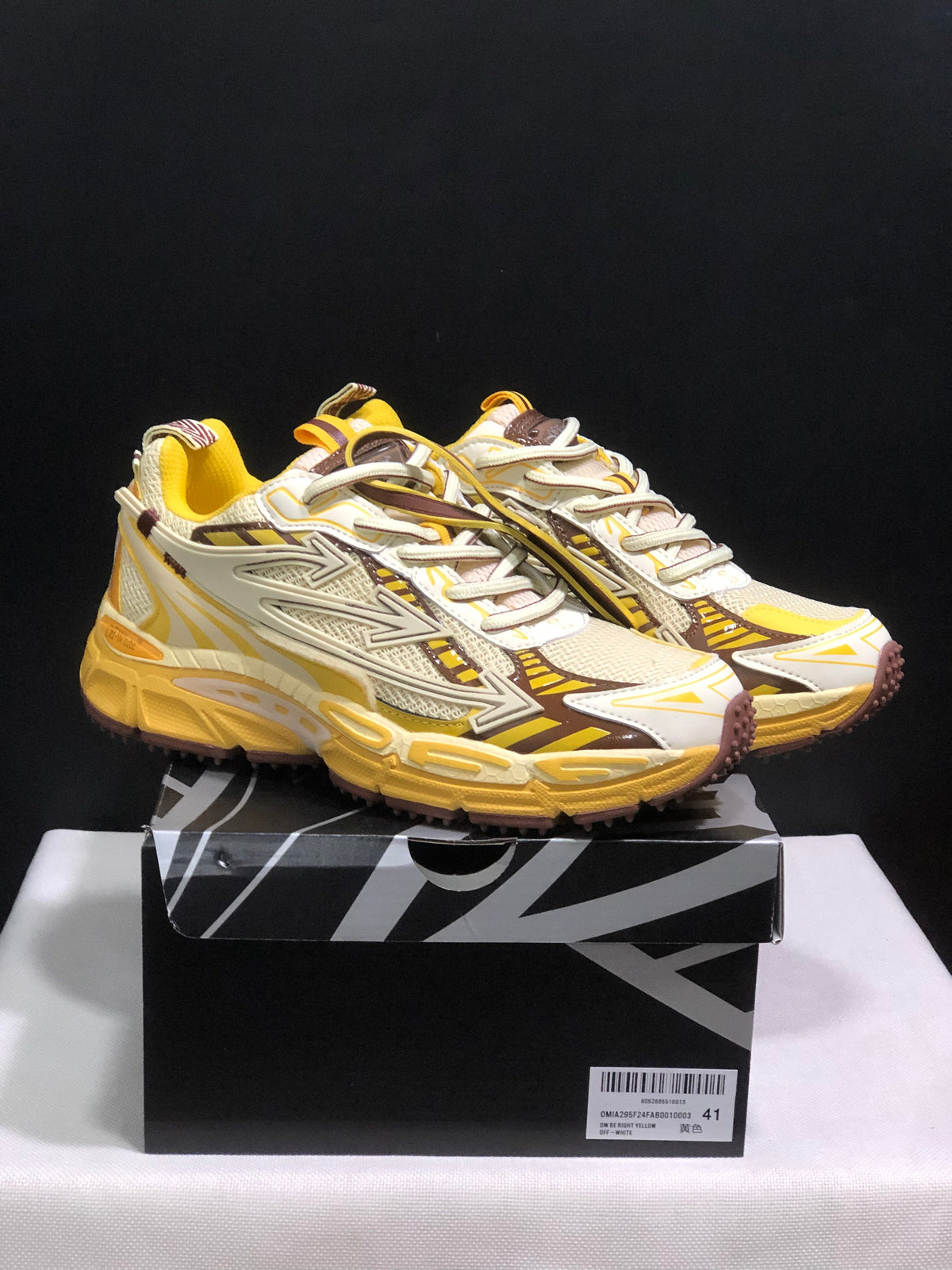 Off-White Be Right Back Sneakers Yellow Brown EU 36-45