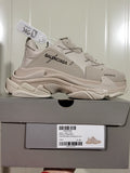 Balenciaga Triple S Clear Sole Sneakers Khaki