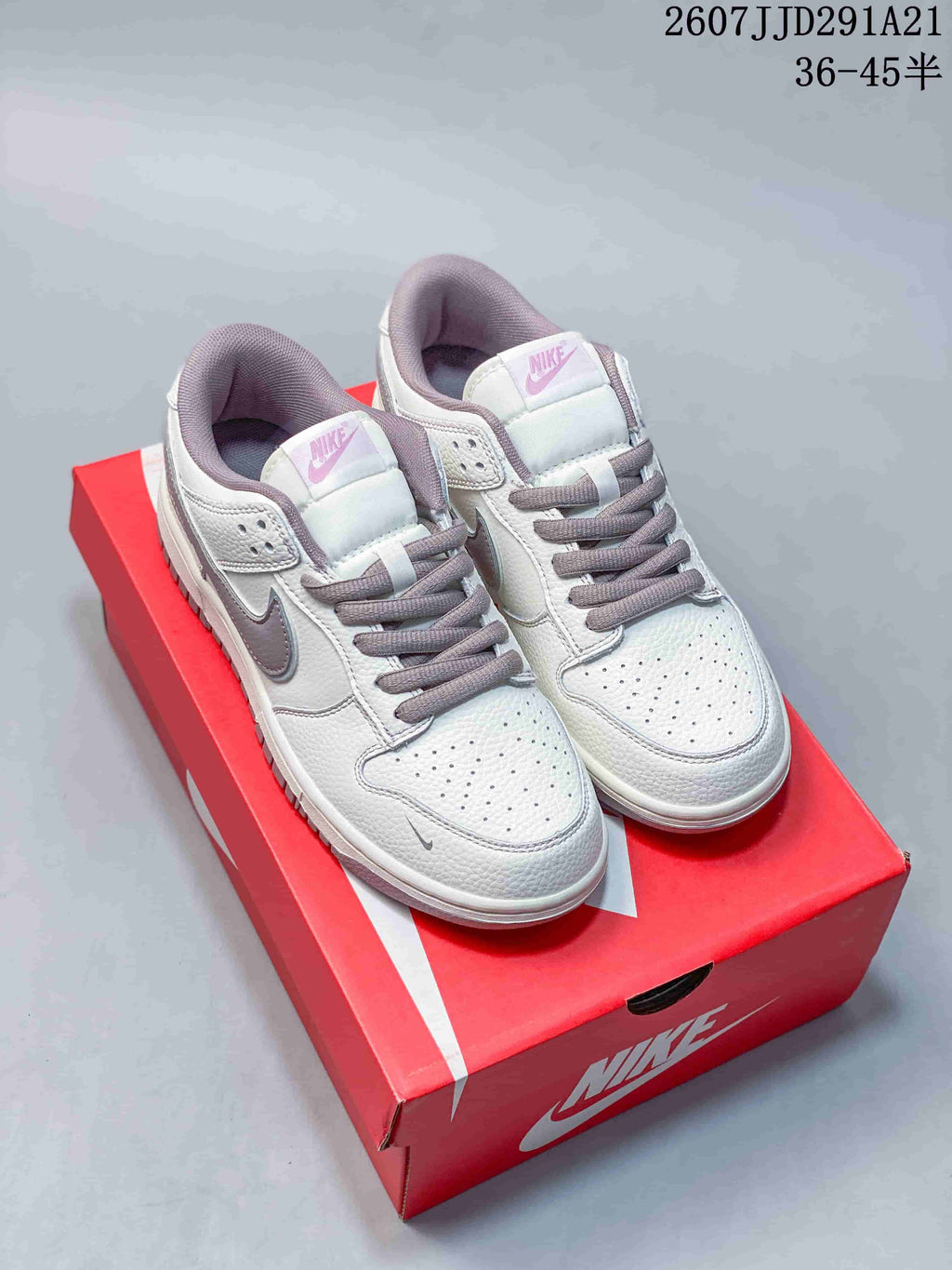Nike SB Dunk Low Pro White Gray Sneakers 2607JJD291A21
