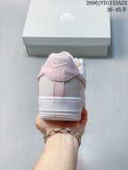 Nike Air Force 1 Low Pink and White Sneakers
