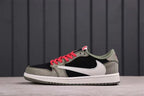 Jordan 1 Low Travis Scott Black Grey White Sneakers CQ4277-008