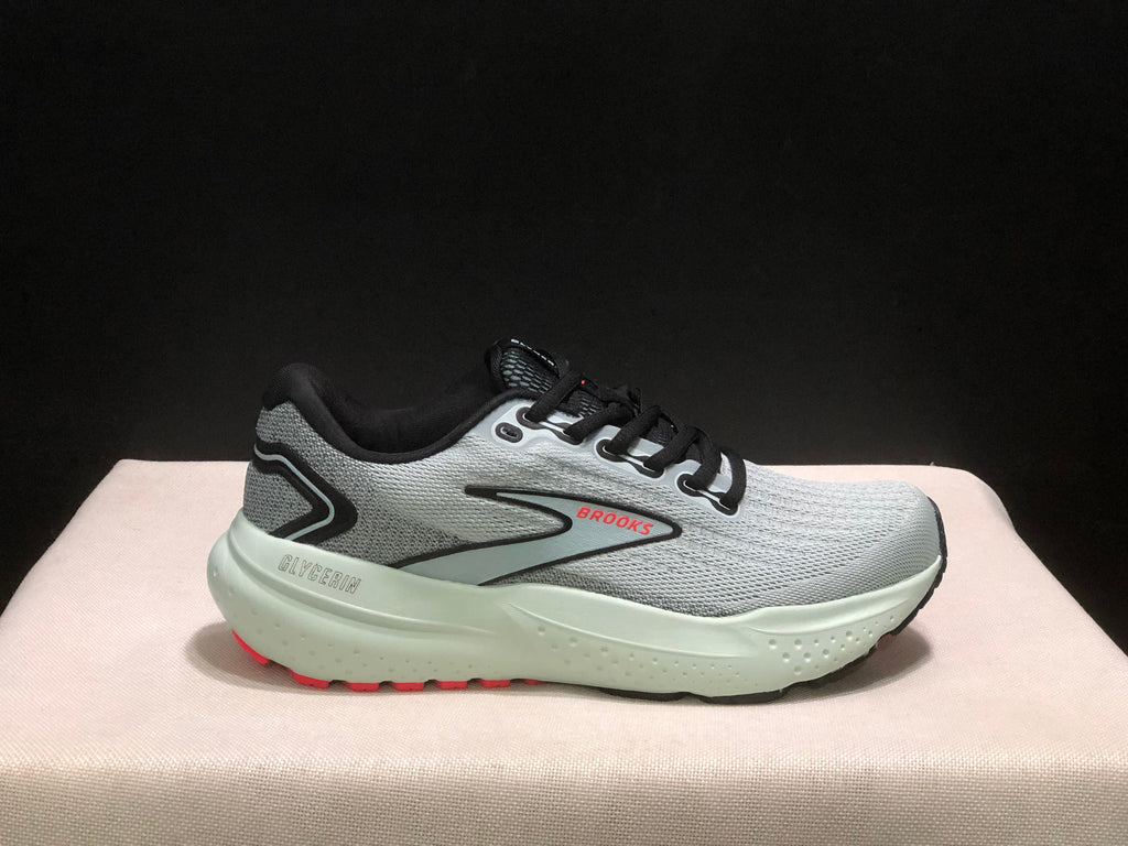 Brooks Glycerin 21 Running Sneakers Gray Black Red