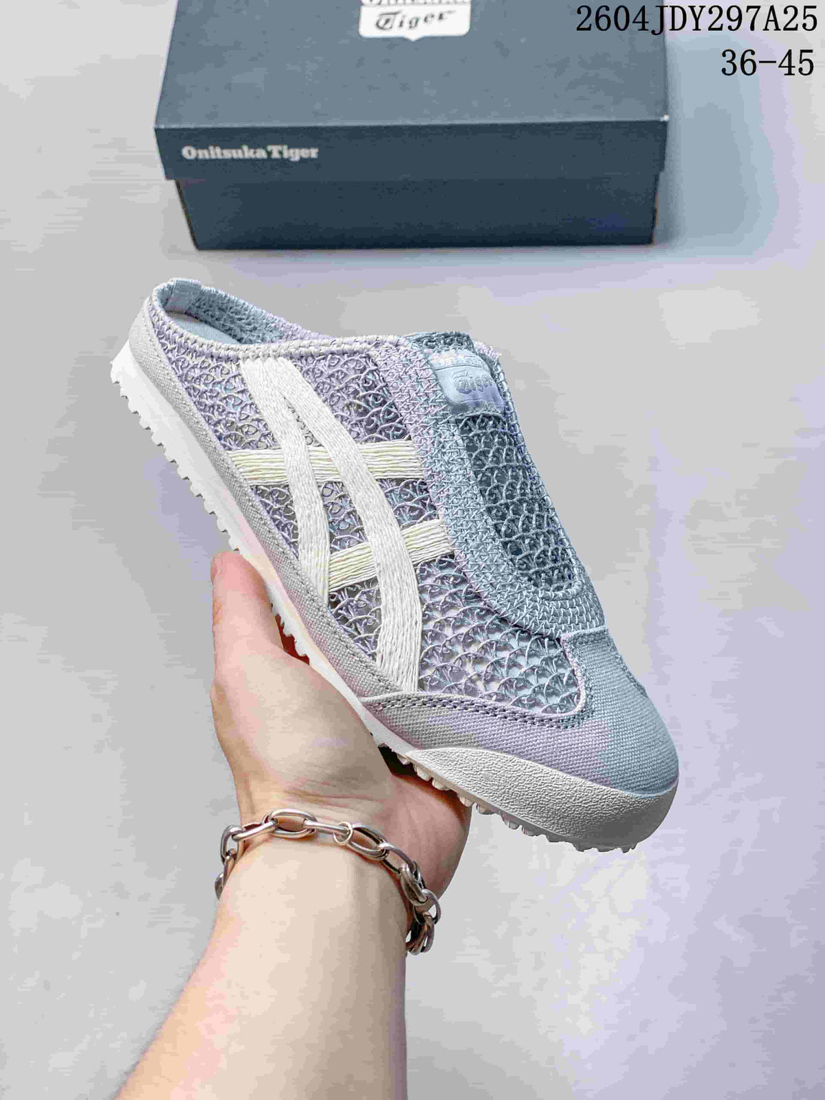 Onitsuka Tiger Mexico 66 Sabot Gray Slip-On Sneakers