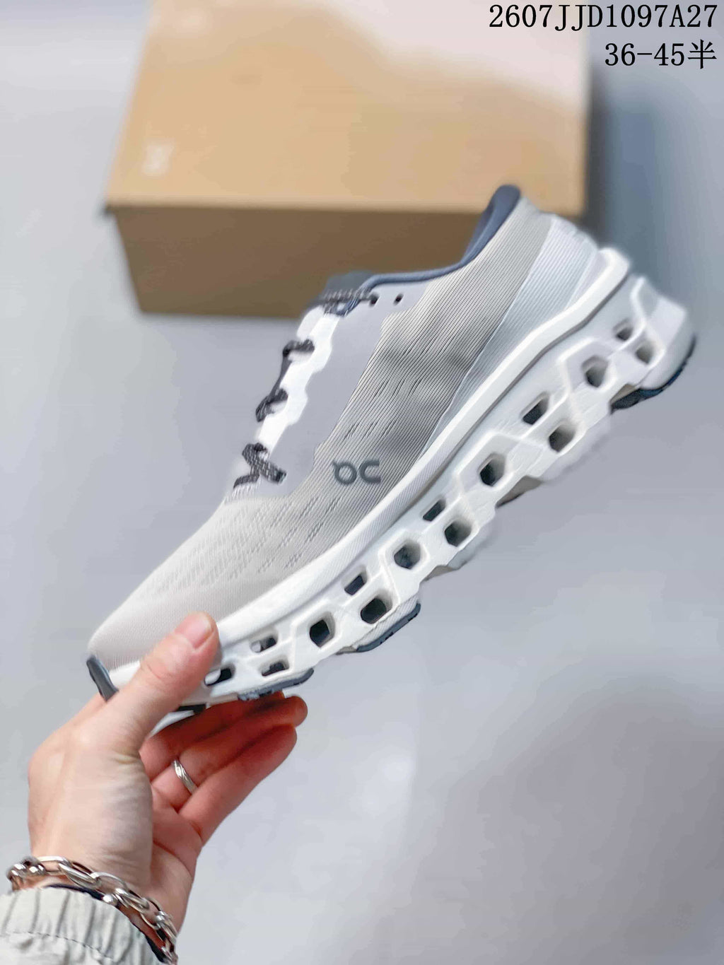On Cloudmonster 3 Sneakers White Gray 3MG1