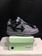 OFF-WHITE Out Of Office Low-Top Sneakers Grey and Black
