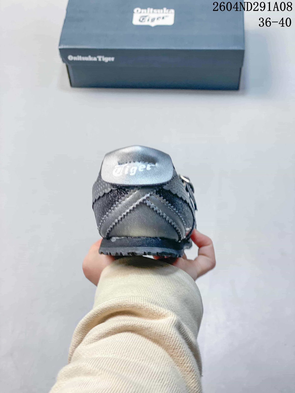 Onitsuka Tiger Mexico 66 TGRS Gray Mary Jane Sneakers