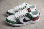 Nike SB Dunk Low Plaid Sneakers Red Green DV0827-100