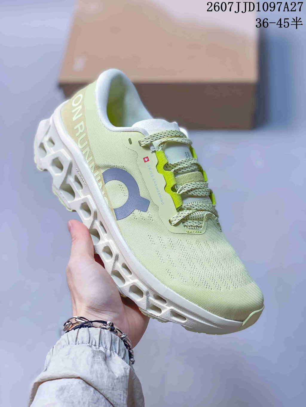 On Cloudmonster 3 Running Sneakers - Light Green