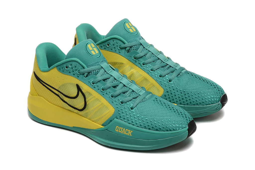 Nike Sabrina 1 Basketball Shoes in Teal and Yellow