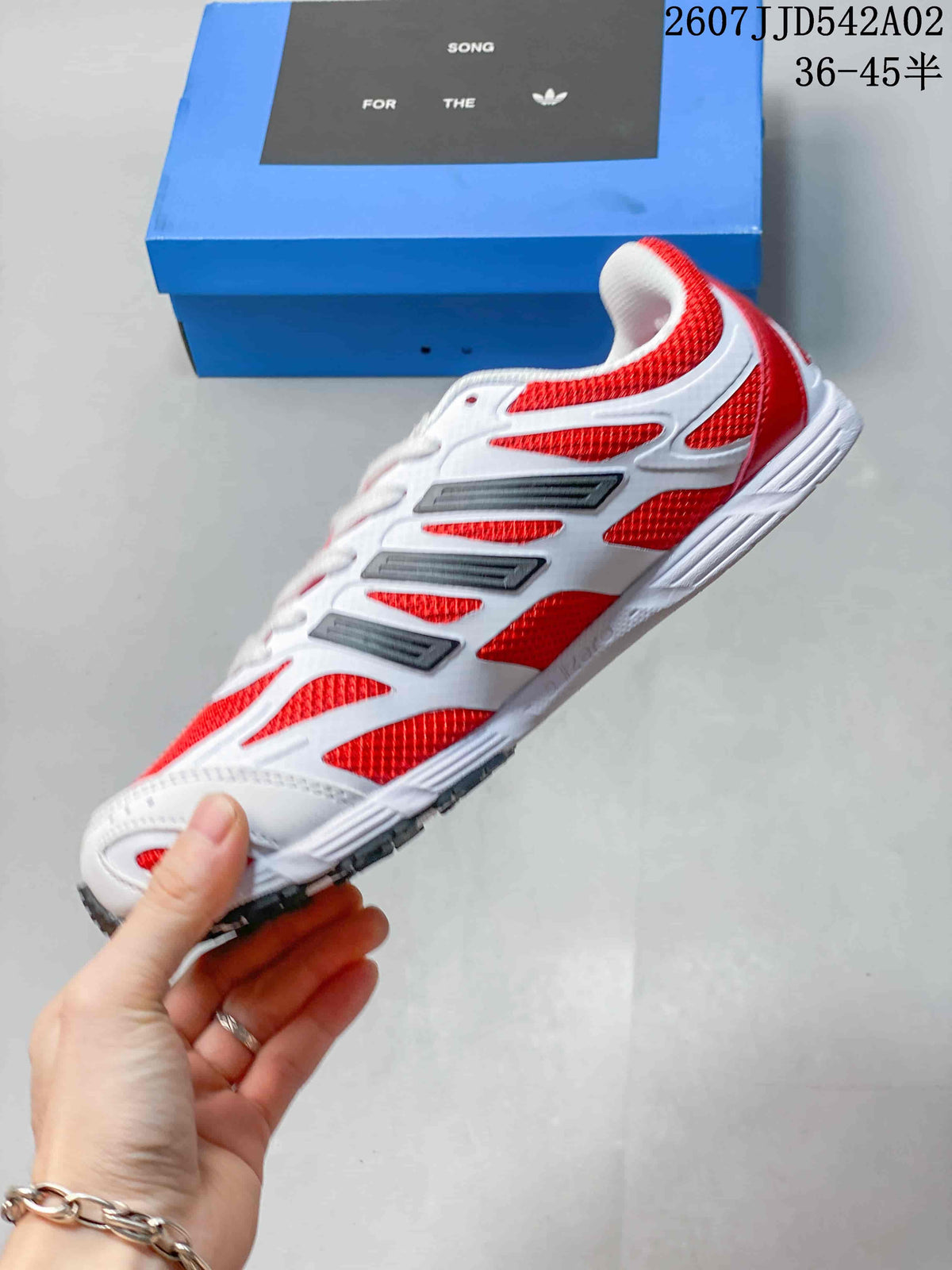 adidas Adizero PR SFTM Red and White Sneakers