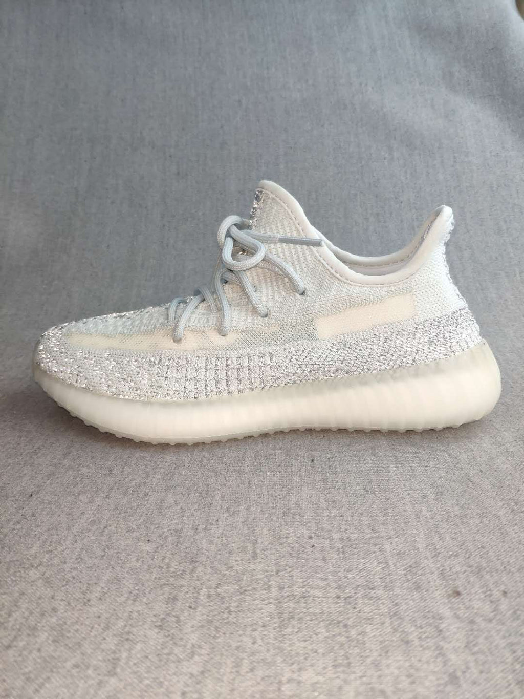 Yeezy Boost 350 V2 Reflective Sneakers in Cream White