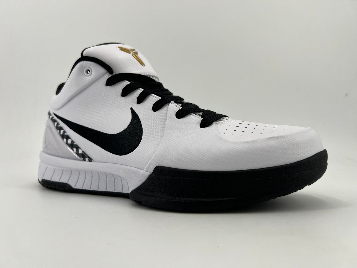 Nike Kobe 4 GIGI White Black Basketball Shoes