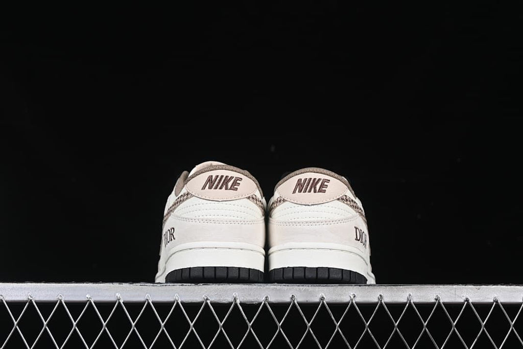 Nike SB Dunk Low Cream Houndstooth Swoosh Sneakers