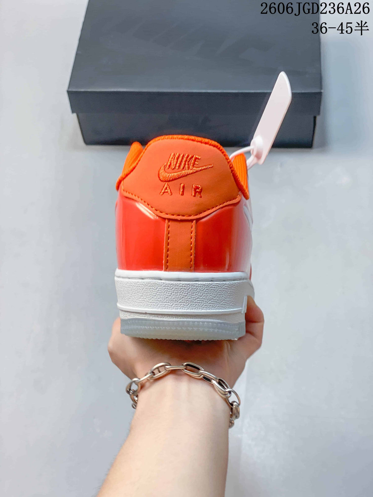 Nike Air Force 1 '07 Low Sneakers in Orange and White