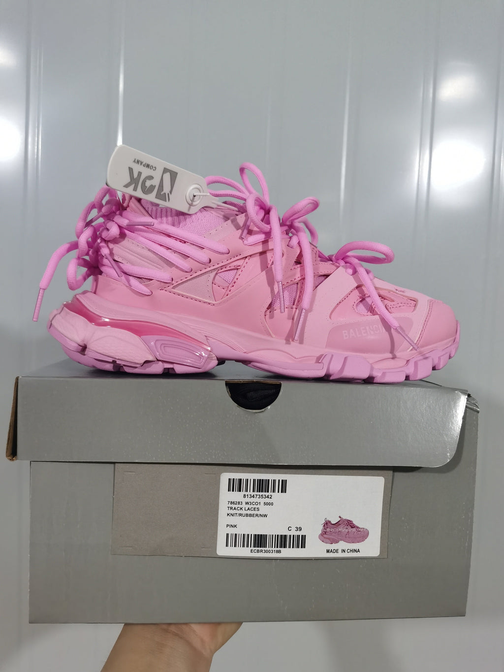 Balenciaga Track Lace Sneakers Pink 5000