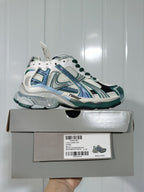 Balenciaga Runner Sneakers White Emerald Green 0623
