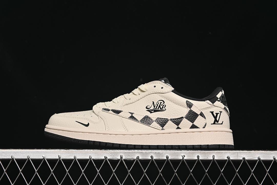 Nike Air Jordan 1 Low Travis Scott Fragment Design White Black