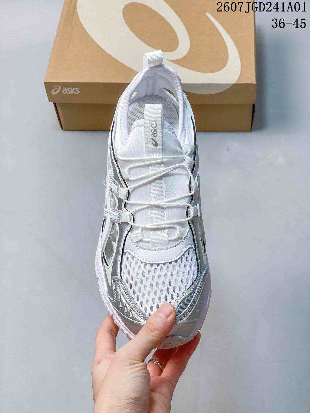 ASICS GT-2160 Breeze Sneakers in White and Silver
