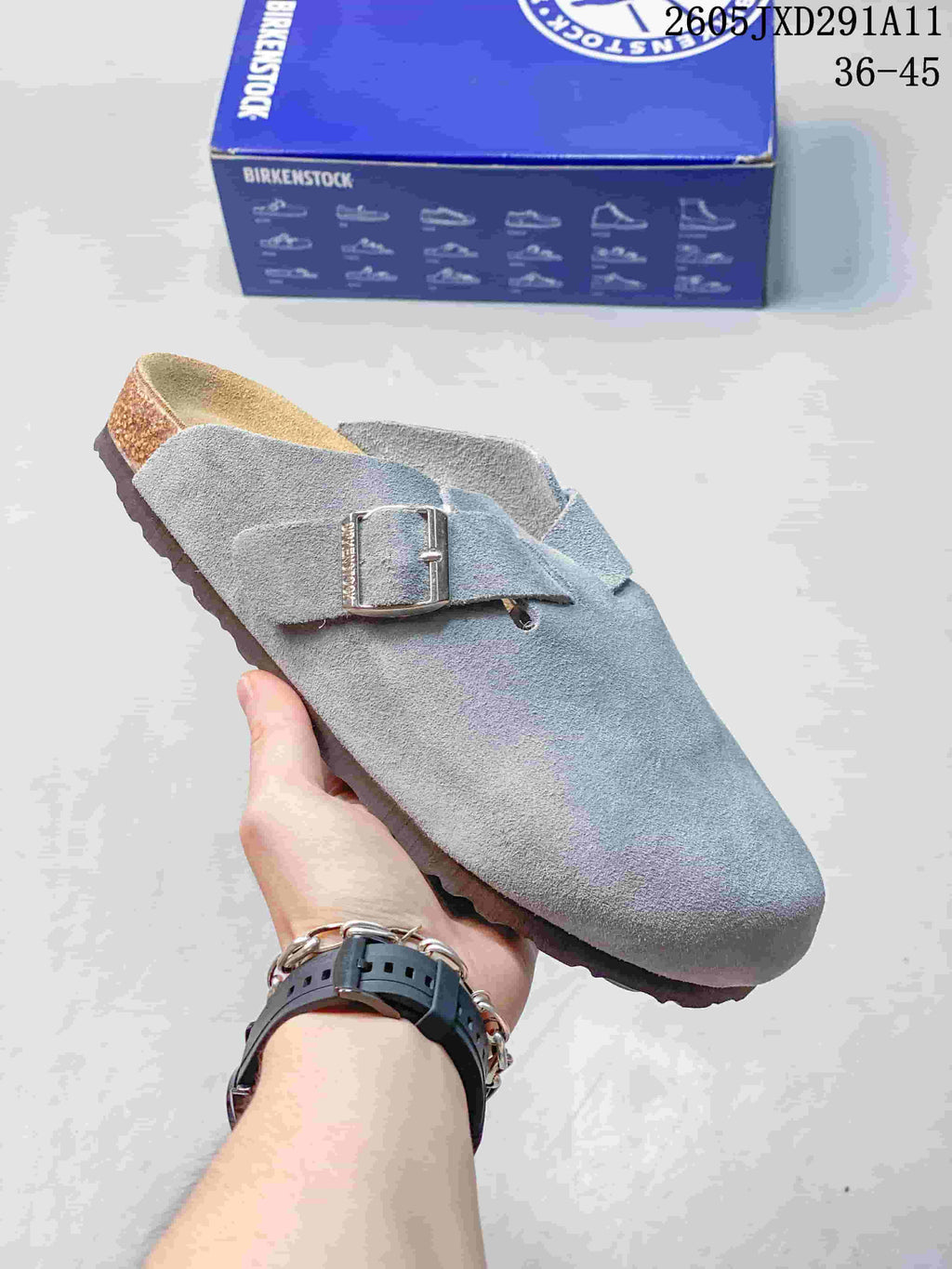 Birkenstock Zurich Two-Buckle Clog Sandals, Black Suede