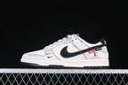 Nike SB Dunk Low White and Black Low-Top Sneakers