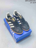 adidas Originals Samba Black Woven-Texture Sneakers 07JJD261A01