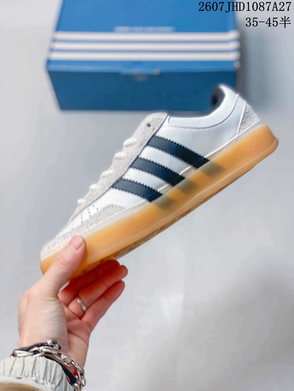 adidas Samba ADV Sneakers White Black Gum Sole