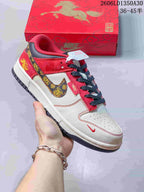 Nike SB Dunk Low Year of the Horse Red and Cream Sneakers