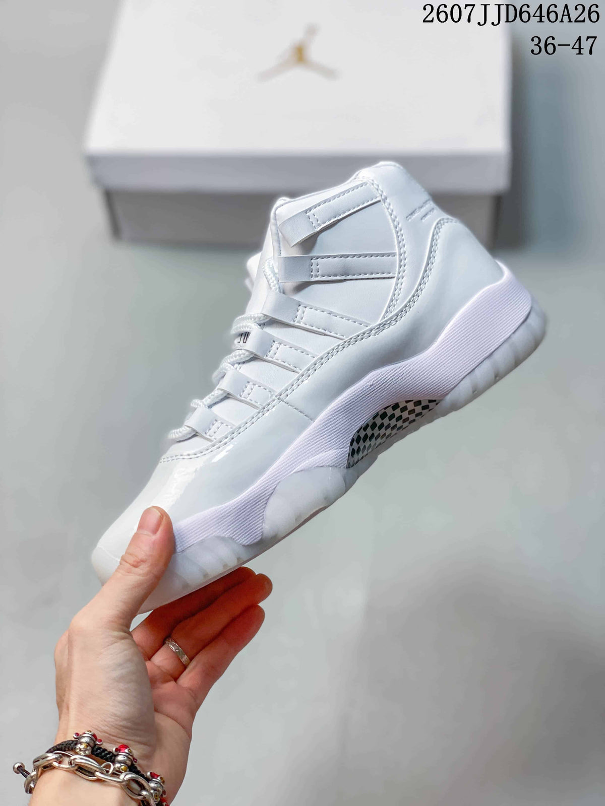 Jordan Air Jordan 11 Retro White High-Top Sneakers