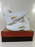 Jordan Air Jordan 12 Phantom White Metallic Gold Sneakers FD9101-007