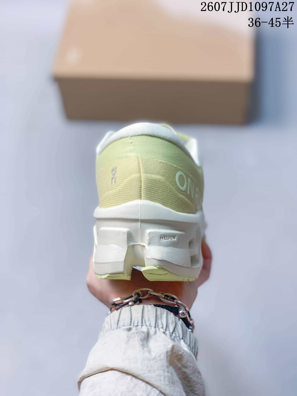 On Cloudmonster 3 Running Sneakers - Light Green