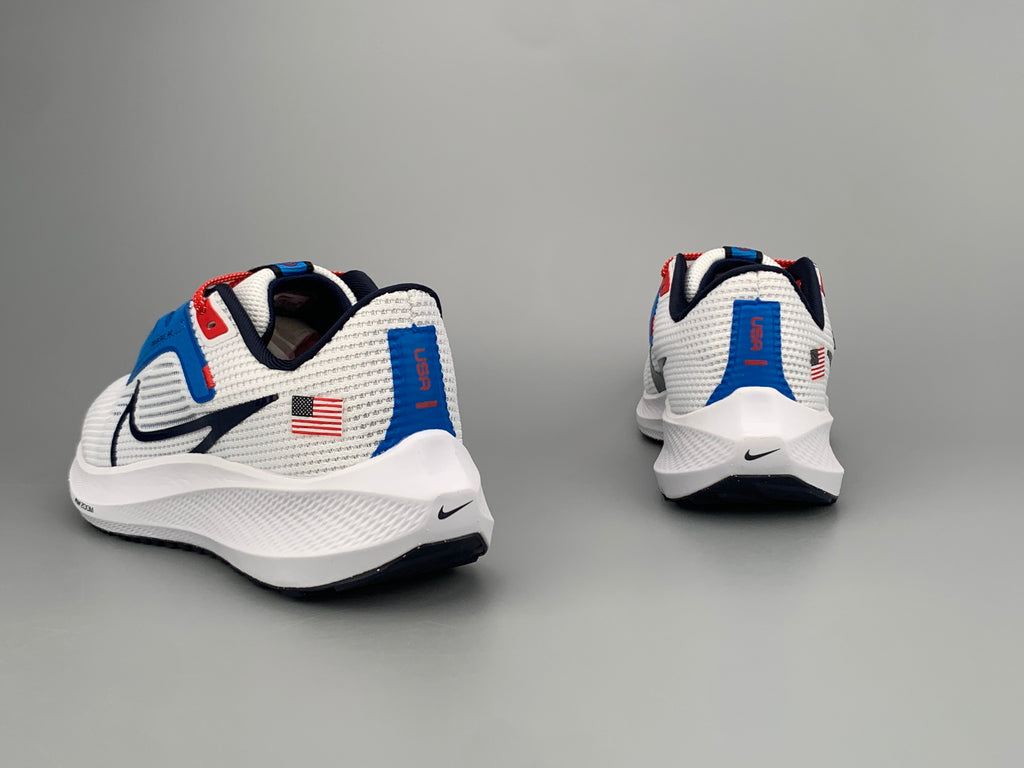 Nike Air Zoom Pegasus 40 White Blue FN0013-100 Running Shoes