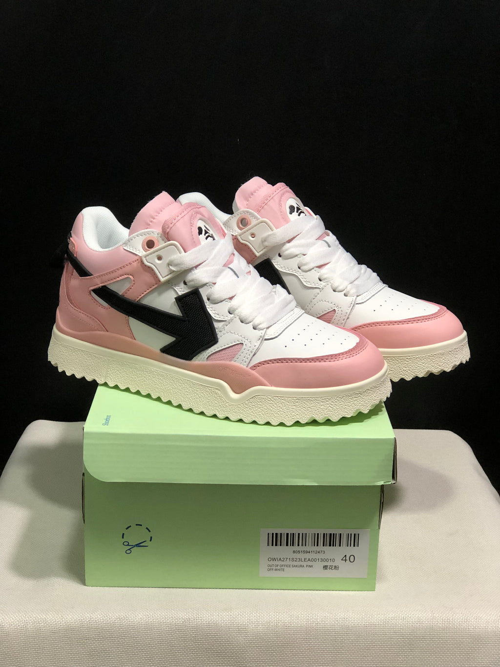 Off-White High-Top Sneakers Cherry Blossom Pink OWIA271S23LEA001000
