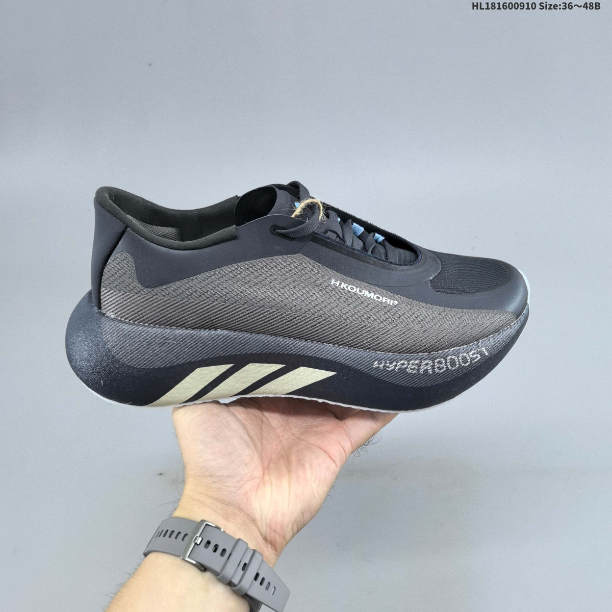 Adidas Hyperboost EDGE Running Sneakers Black Gray KL1937