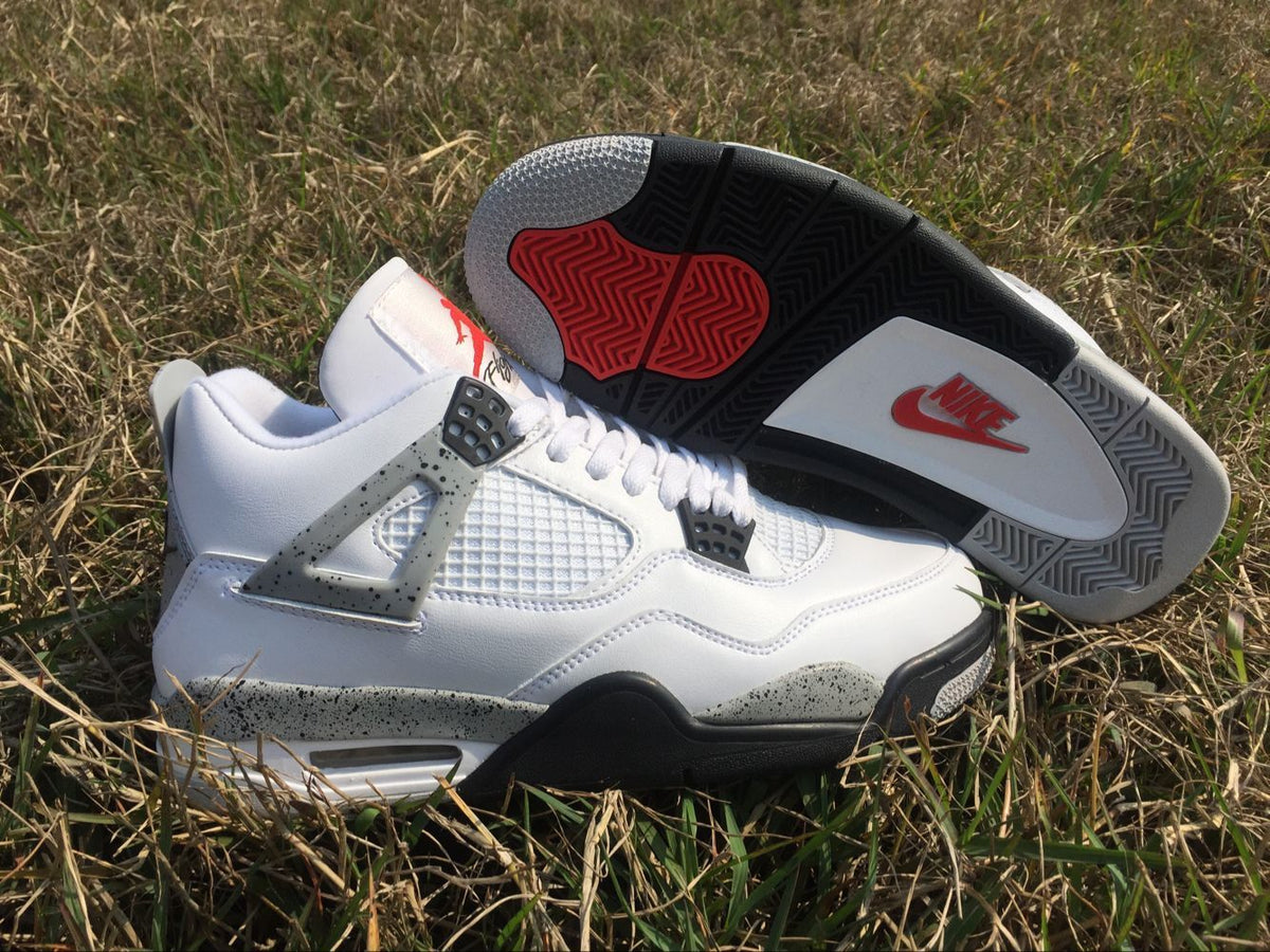 Jordan 4 Retro White Cement Men's Sneakers