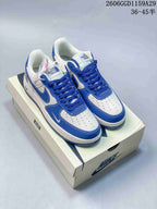 Nike Air Force 1 Low White and Blue Sneakers