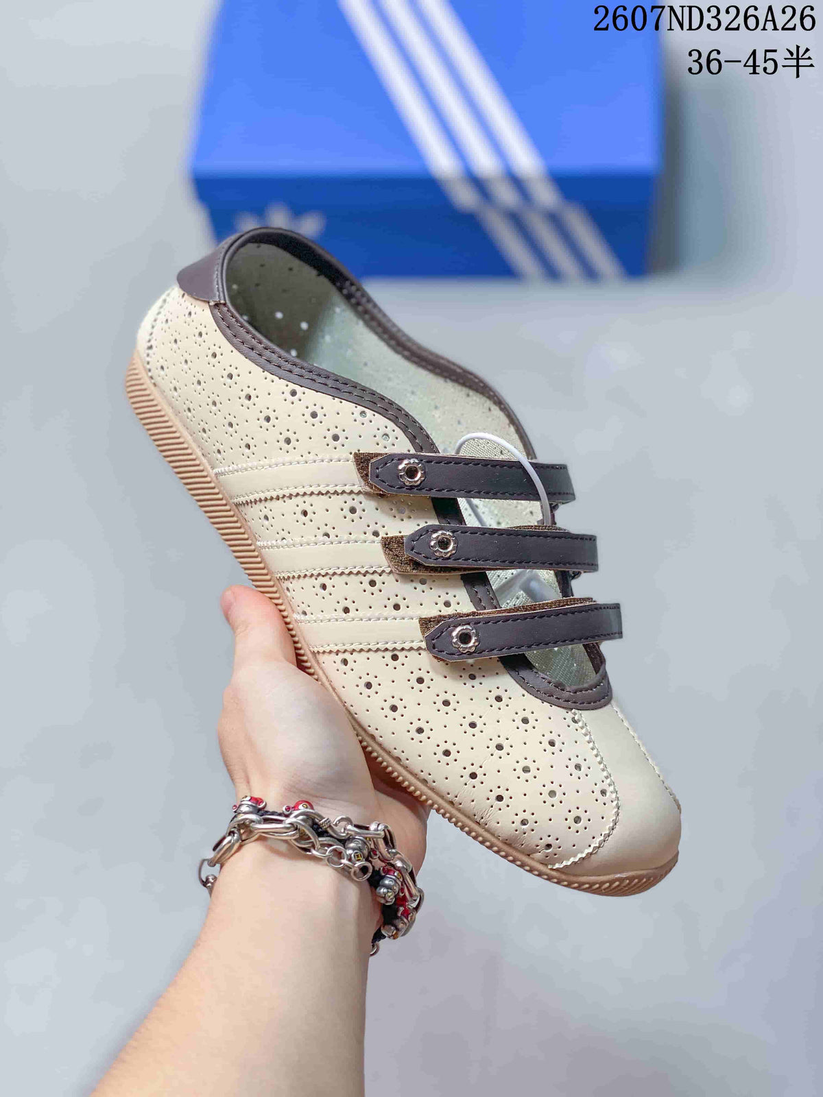 Adidas Originals Anfu Mary Jane Trainers Cream Brown LA1348