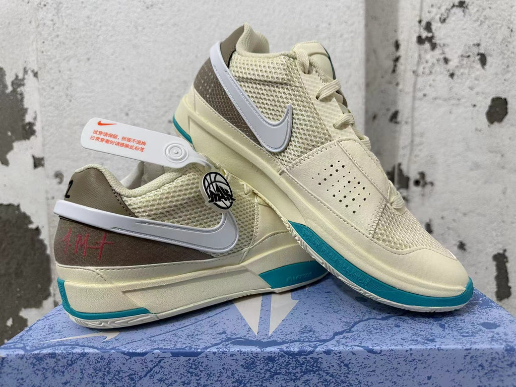 Nike Ja 1 Basketball Shoes Coconut Milk Teal