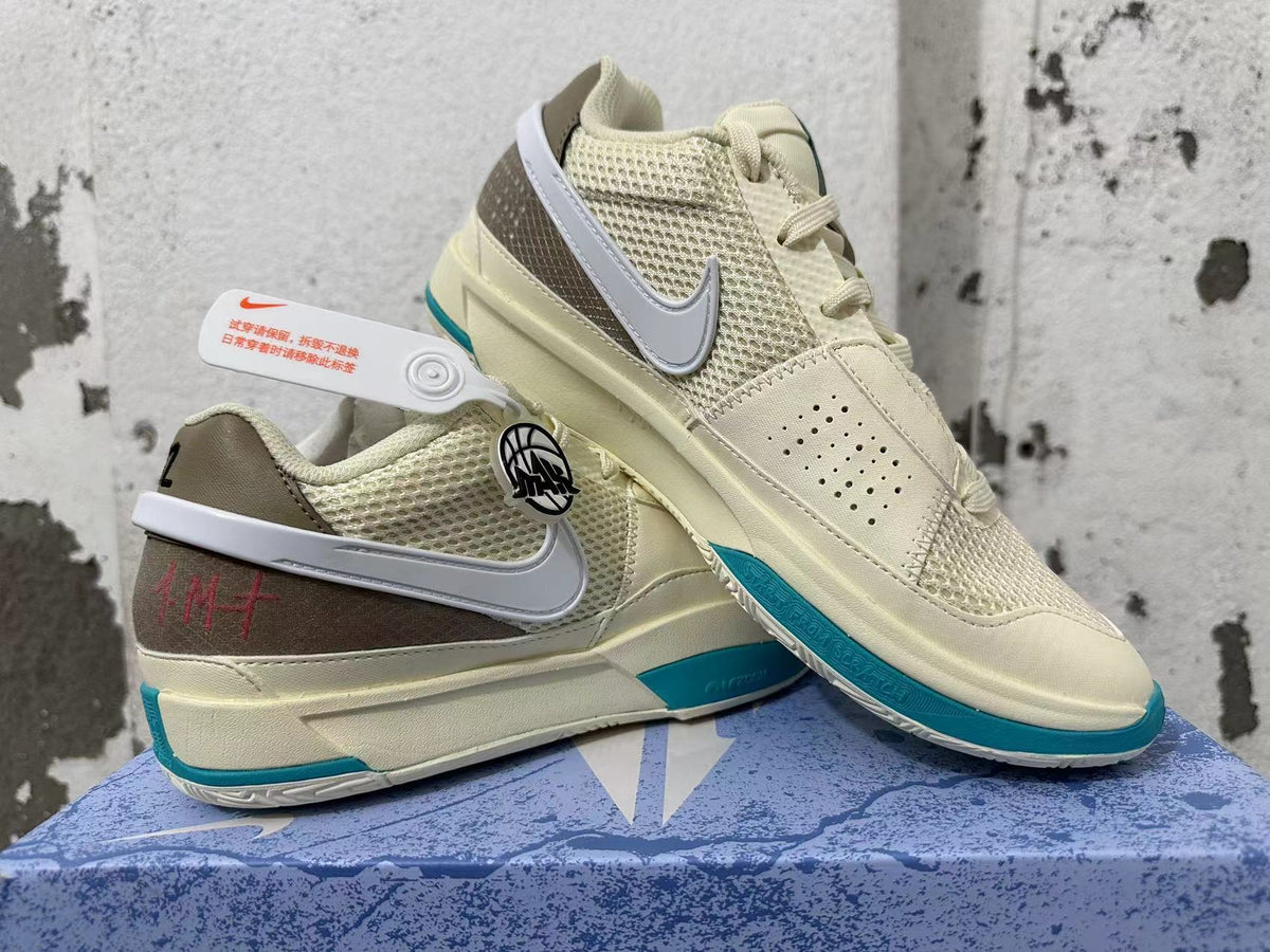 Nike Ja 1 Basketball Shoes Coconut Milk Teal