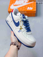 Nike Air Force 1 Low Sneakers White Blue and Grey