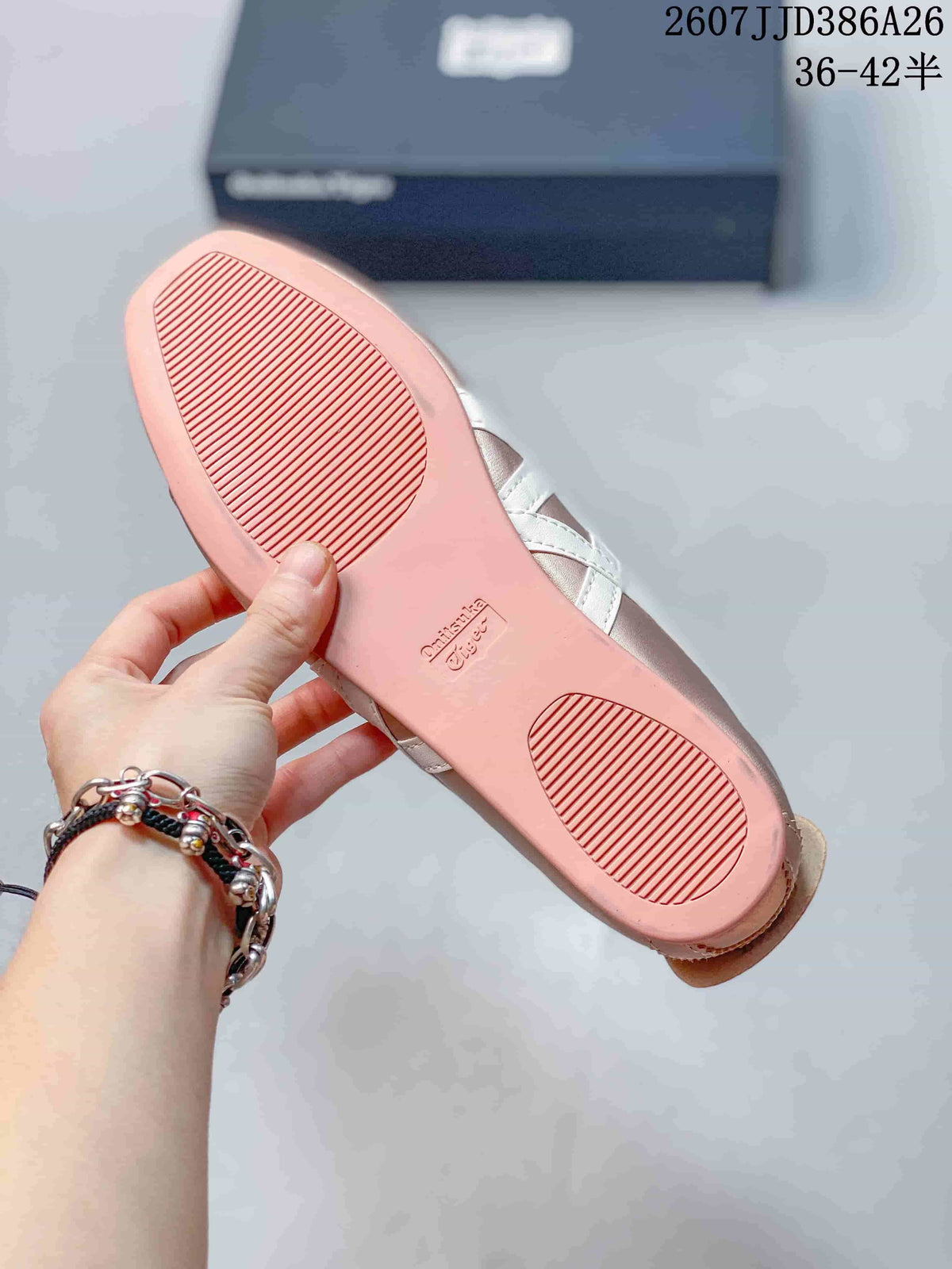 Onitsuka Tiger GYMNARINA Pink Mary Jane Shoes 07JJD386A26