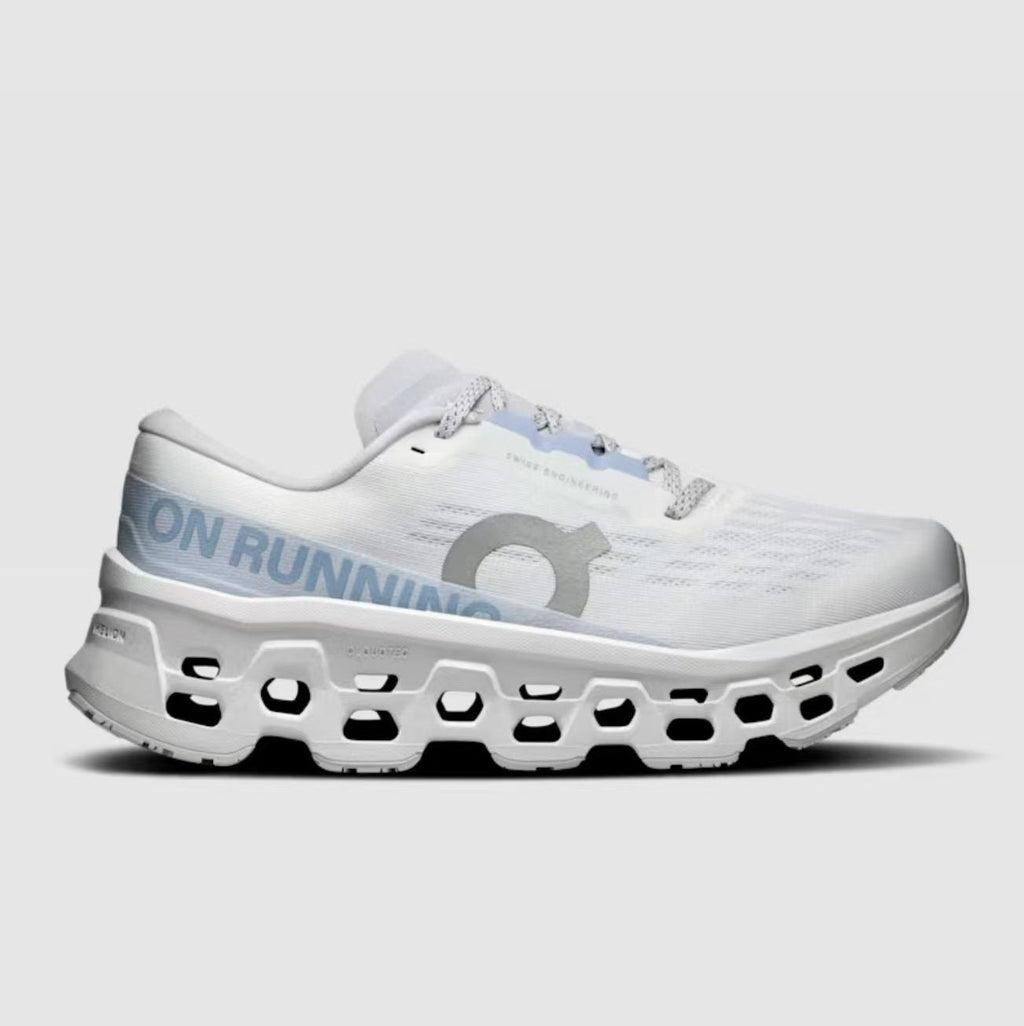 On Cloudmonster 3 White Running Sneakers