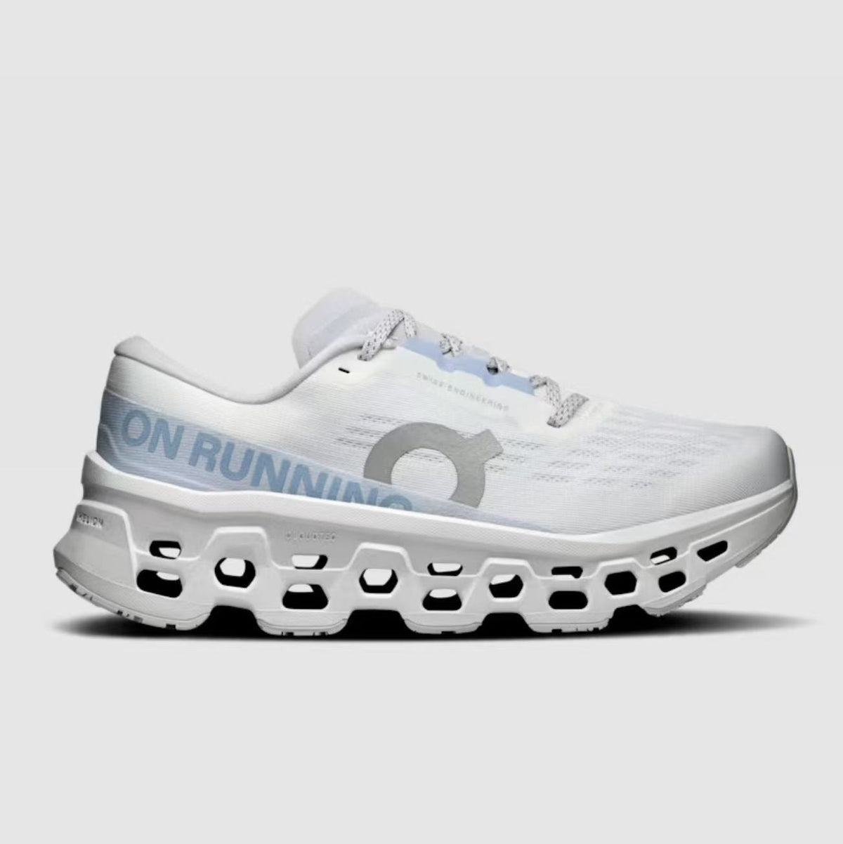 On Cloudmonster 3 White Running Sneakers