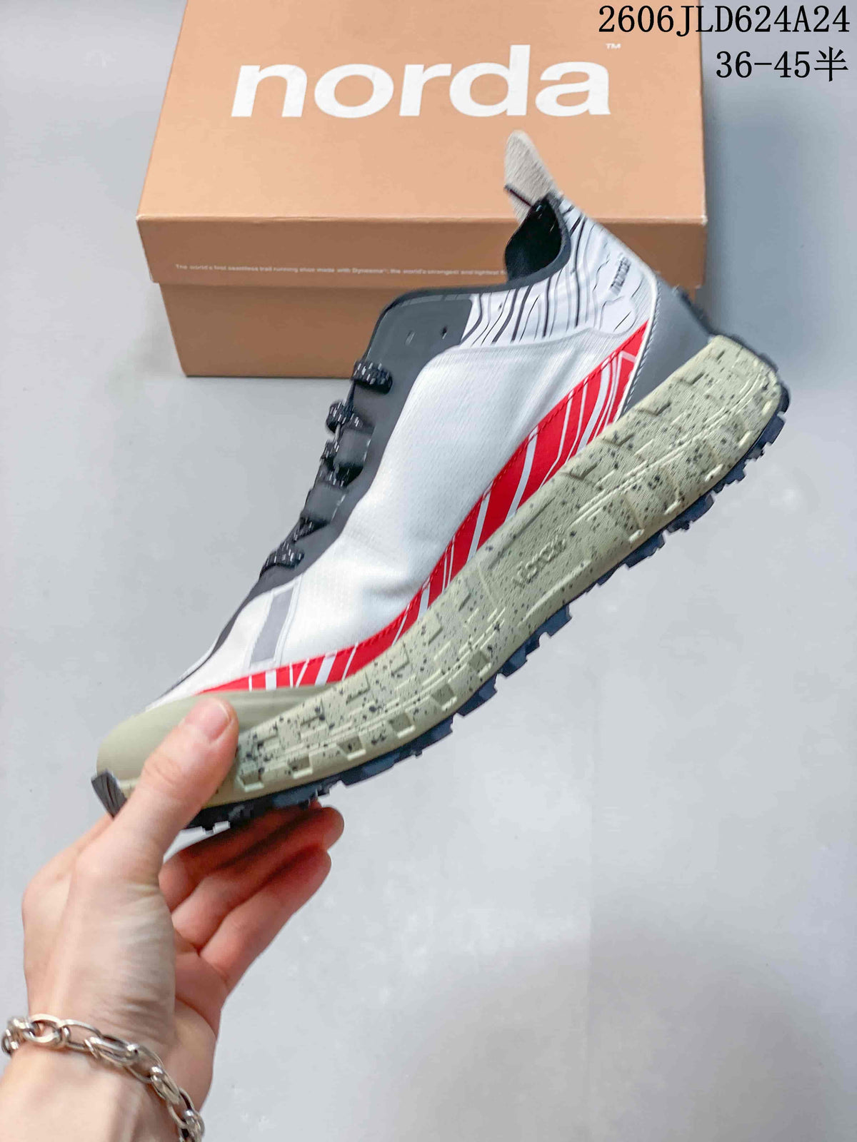 Norda 001 Trail Running Shoe White Red 612840ASWPR