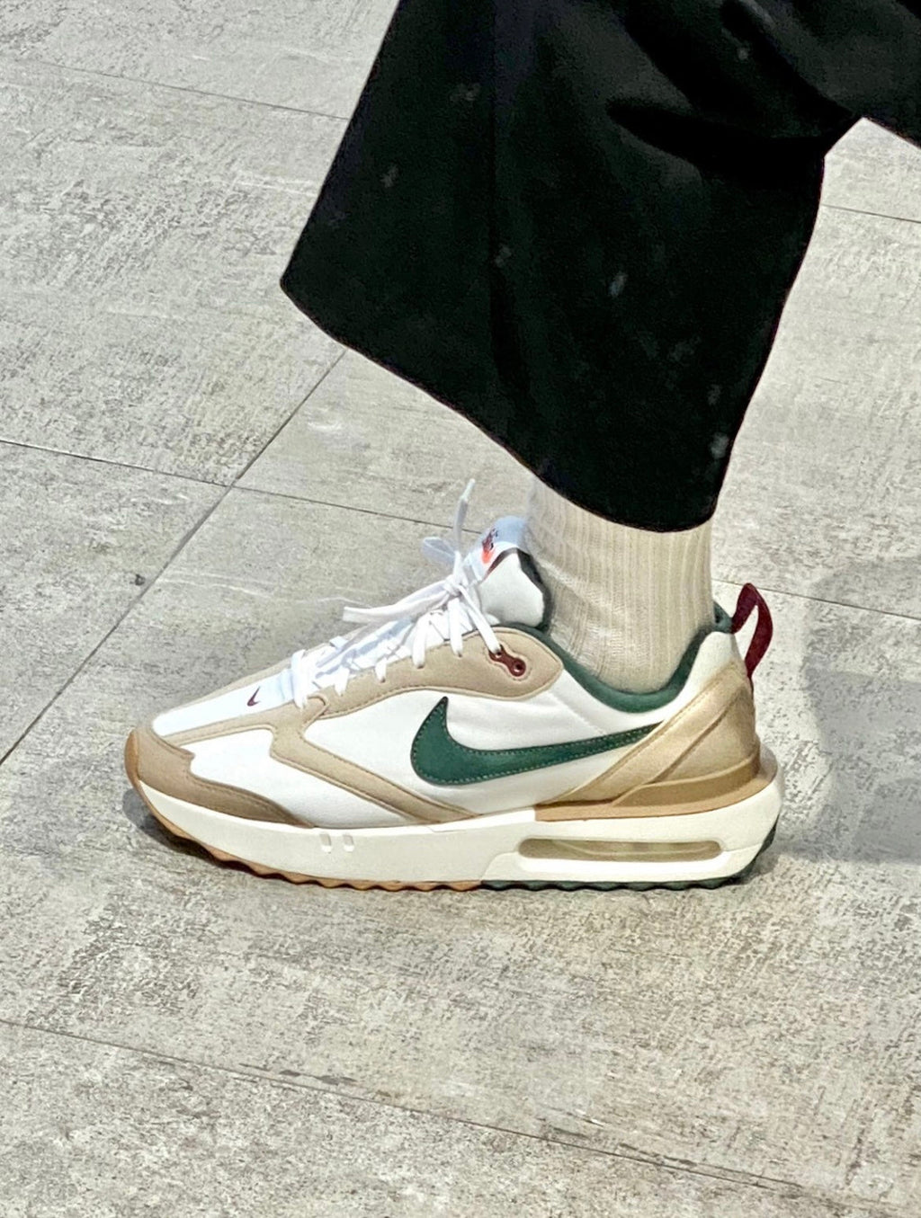 Nike Air Max Dawn Sneakers, White and Tan FB7158-131