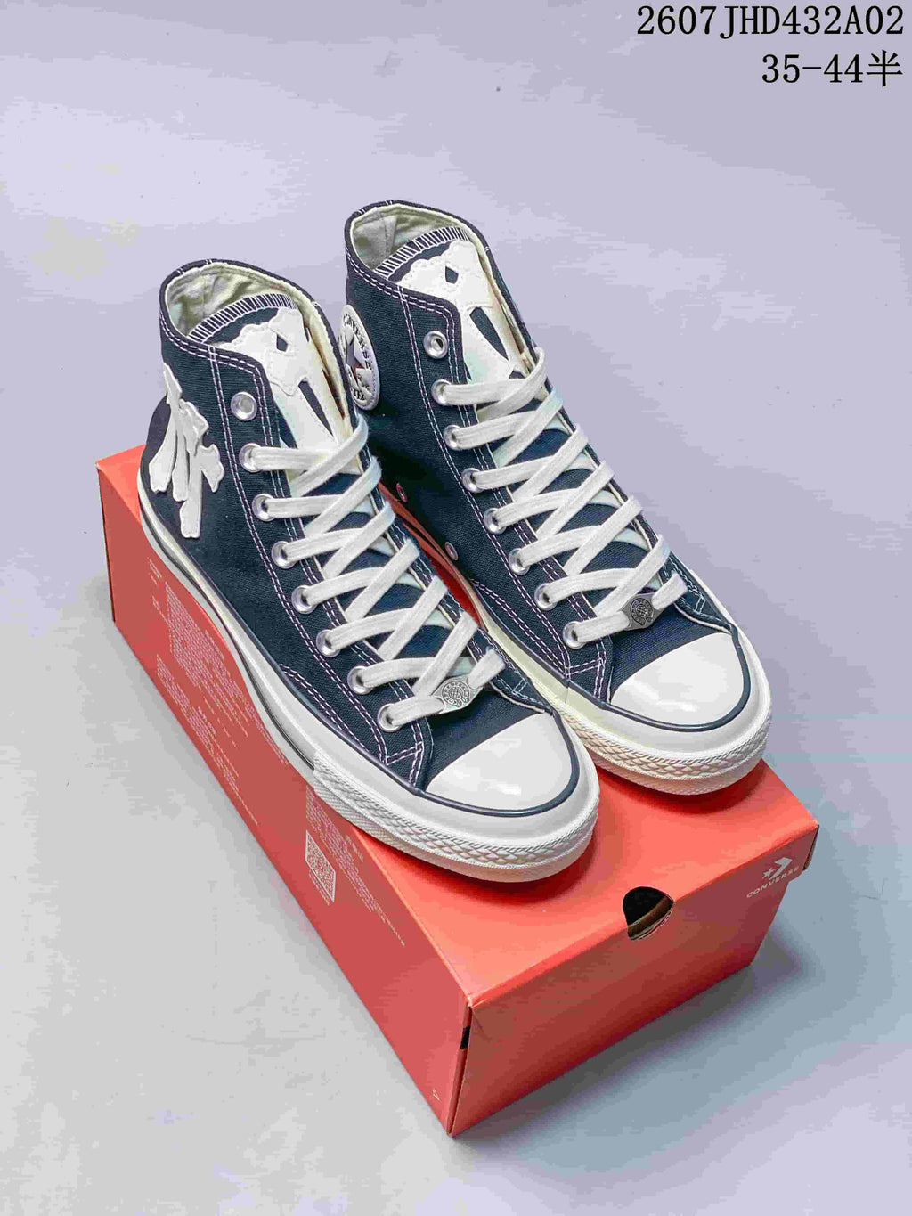 Converse Chuck Taylor 1970s High-Top Sneakers, Navy and White