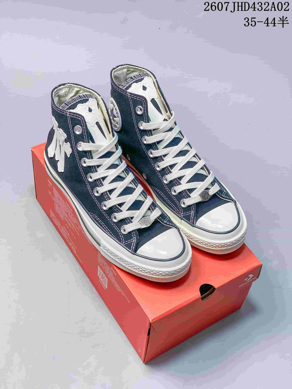 Converse Chuck Taylor 1970s High-Top Sneakers, Navy and White