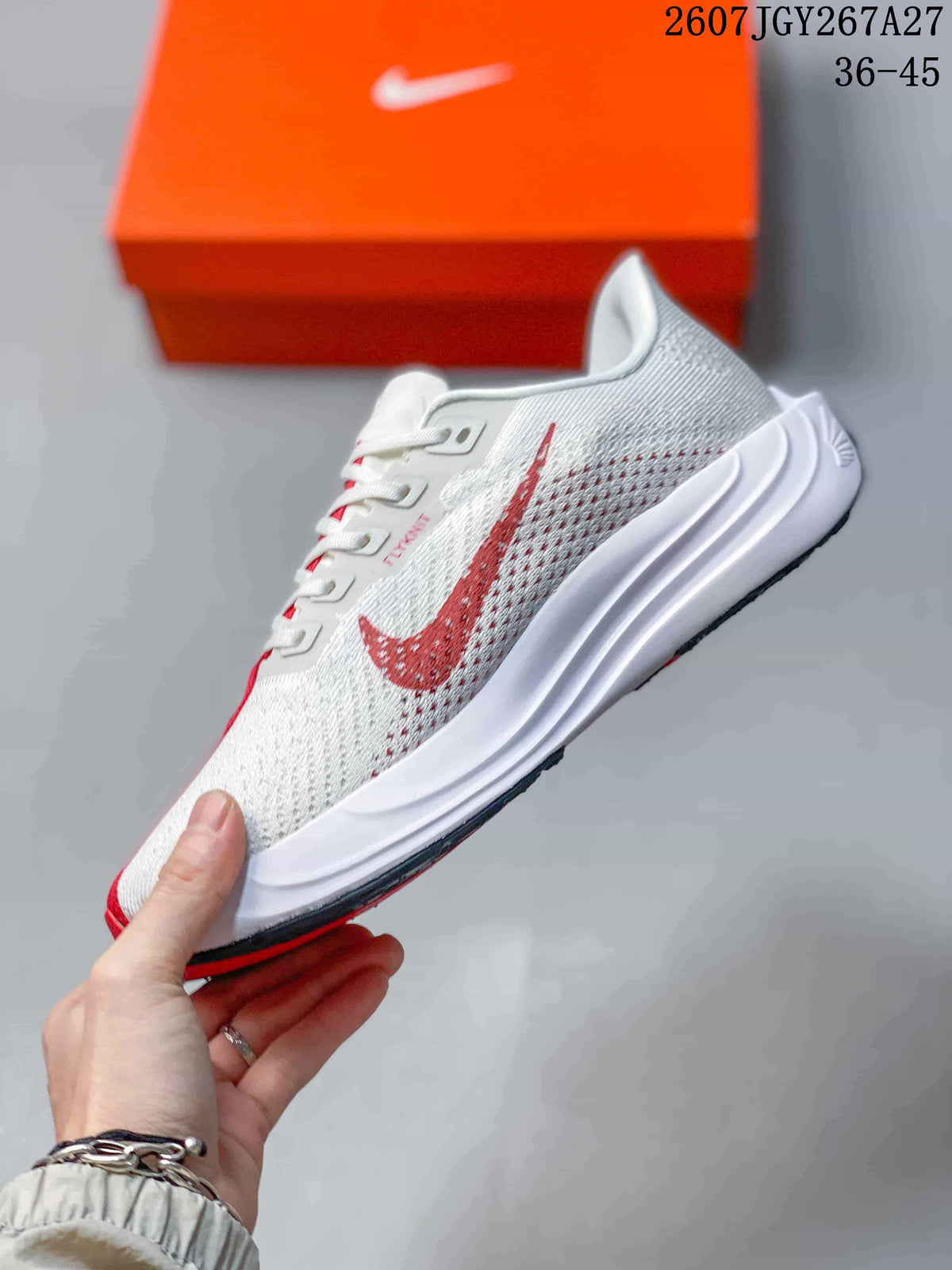 Nike Pegasus Turbo 4 White Red Running Sneakers