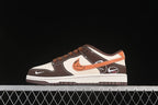 Nike SB Dunk Low Sneakers in Dark Brown and Cream
