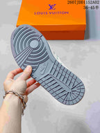 Jordan Air Jordan 1 Low White and Gray Monogram Sneakers JDD1152A02