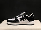 BAPE Bape Sta Low Sneakers Black White